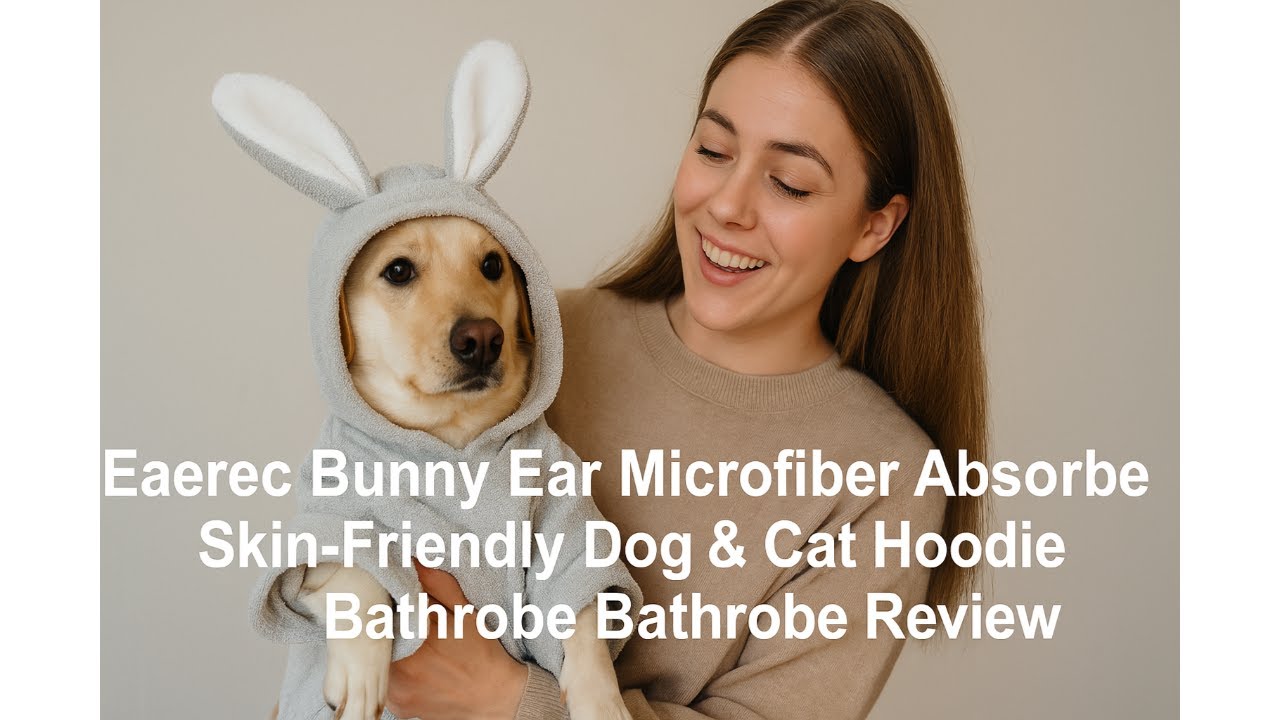 🐰 Eaerec Bunny Ear Microfiber Absorbent Skin-Friendly Dog & Cat Hoodie Bathrobe Review 🐰