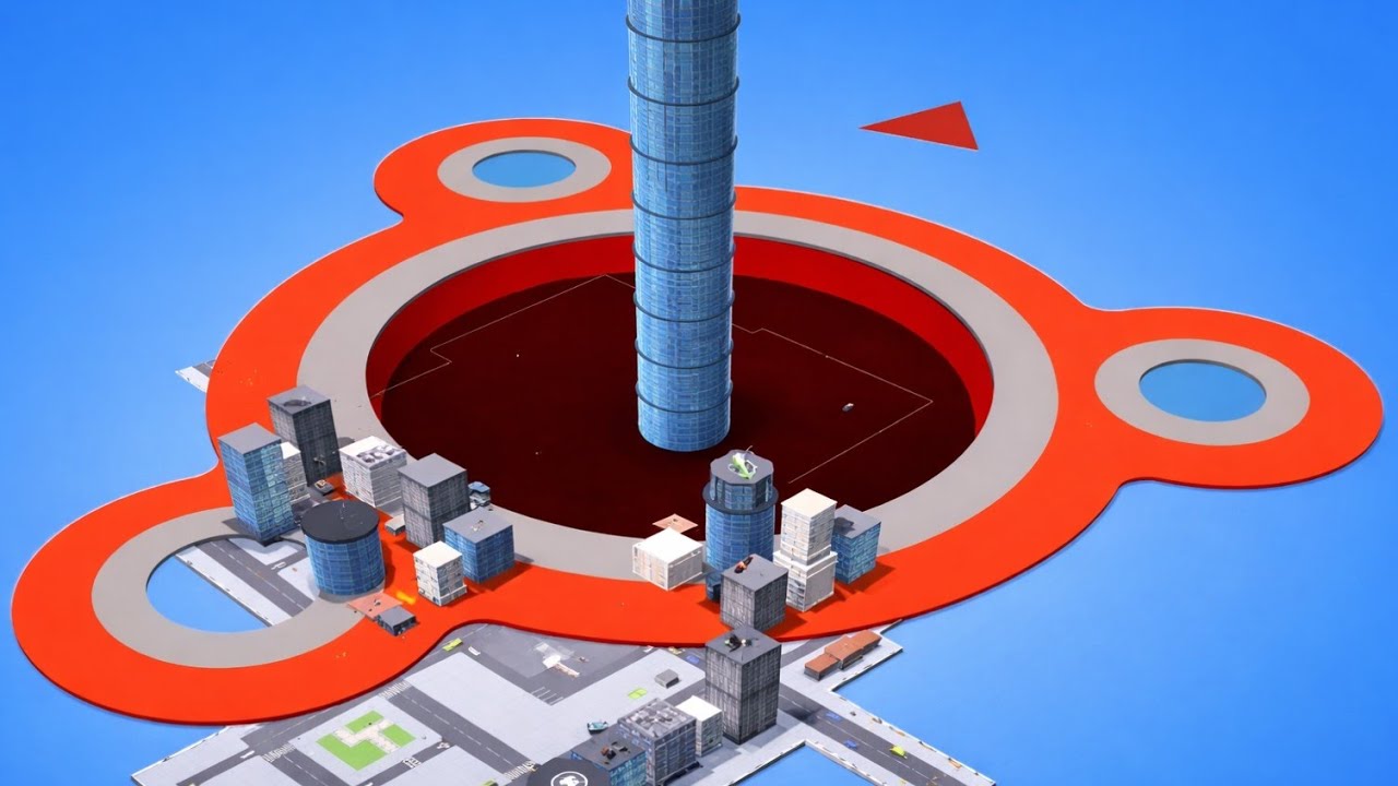 Hole.io-SATISFYING Hole.io Gameplay |Pure Mobile Gaming|#49