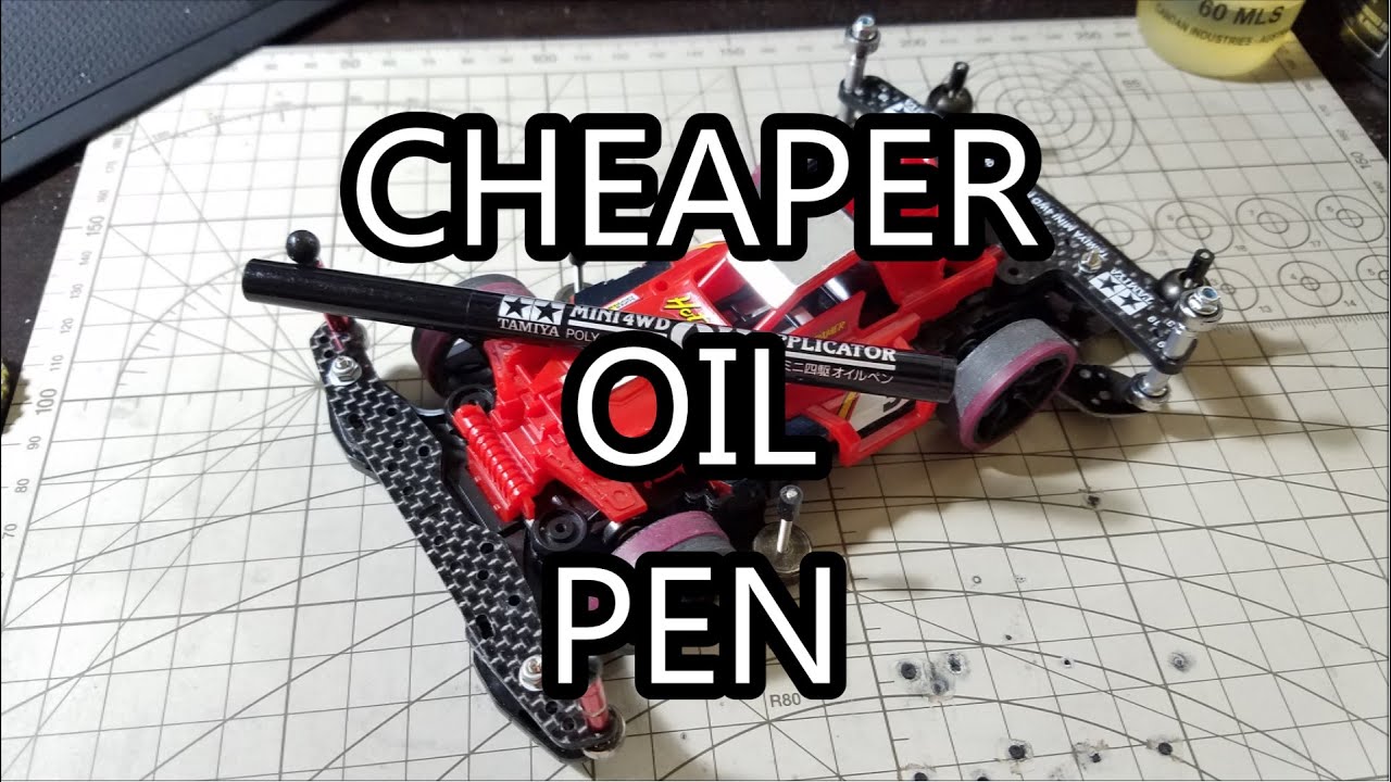 【ミニ四駆】Tamiya Mini 4WD Testing: Cheaper Oil Pen
