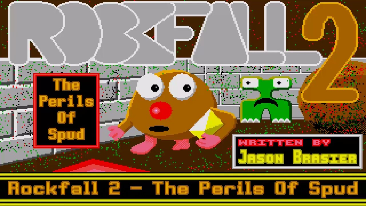 ATARI ST Rockfall 2 DEMO he Perils Of Spud SOS 1992 PD By Jason Brasier BOUDERDASH REPTON TYPE CLONE