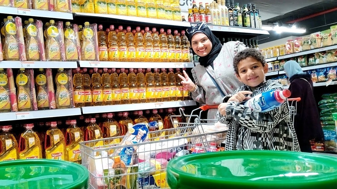 وأخييراً نزلنا نشتري خزين الشهر🛒أسعد يوم🙈مليت البيت بالخير👏أحمد جري ورايا بالفاتوره😂🏃🏃