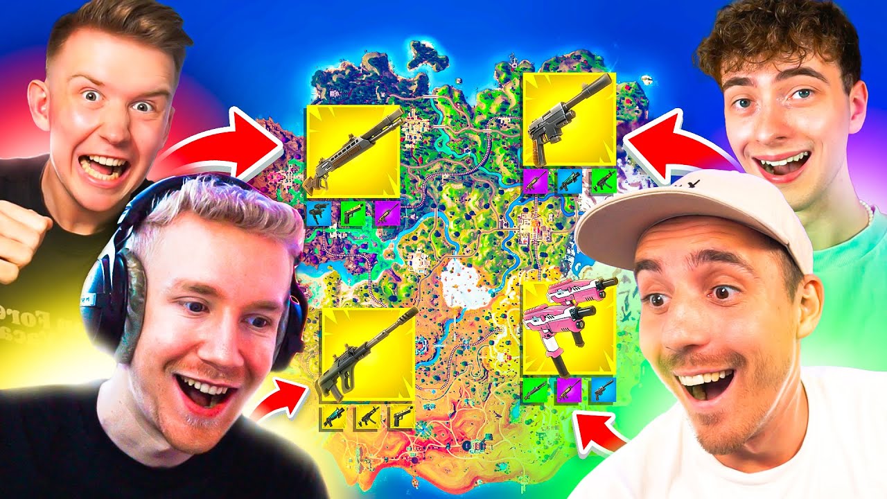 Die 4 CORNER *MYTHIC* CHALLENGE in Fortnite Season 4!🏆(EXTREM)
