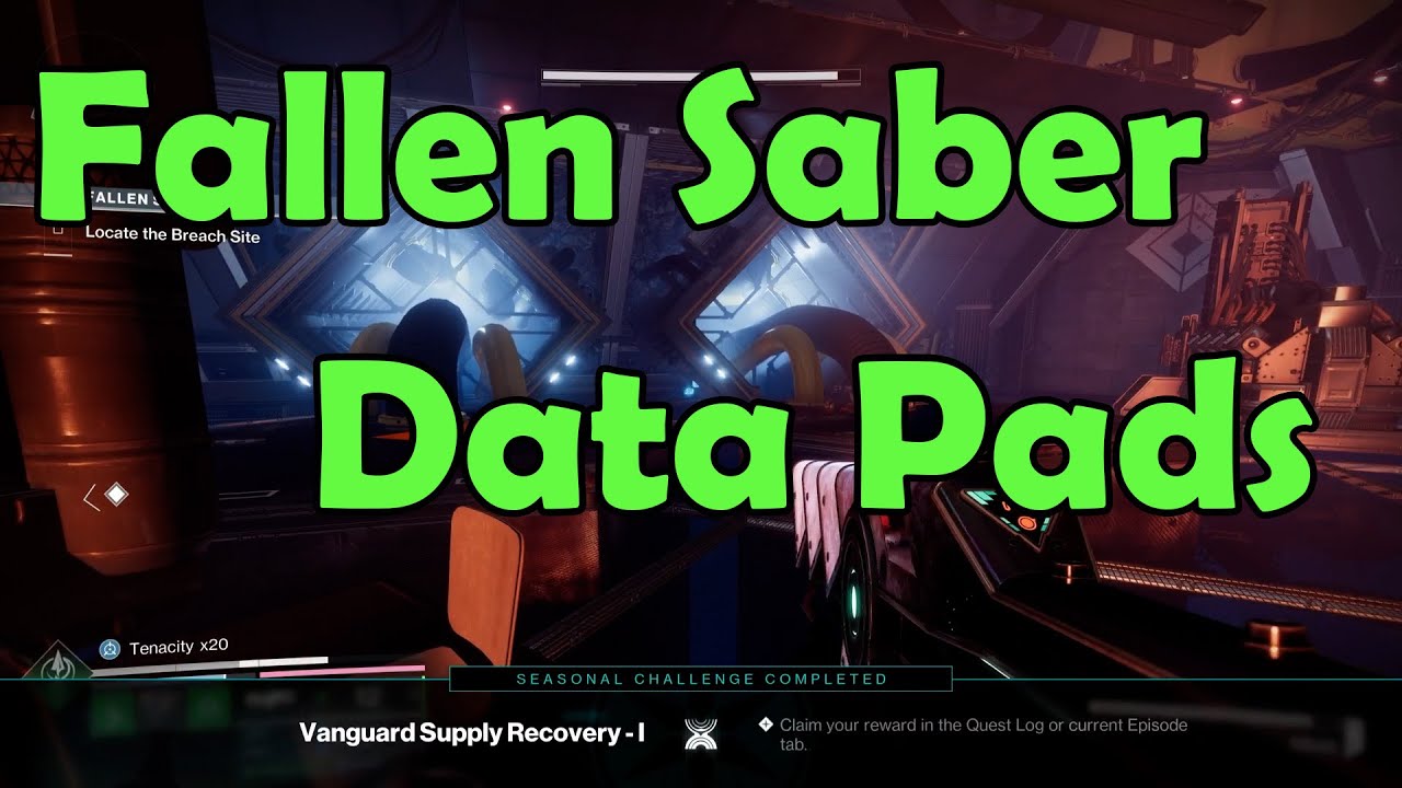 All Fallen S.A.B.E.R Data Pads in Destiny 2.