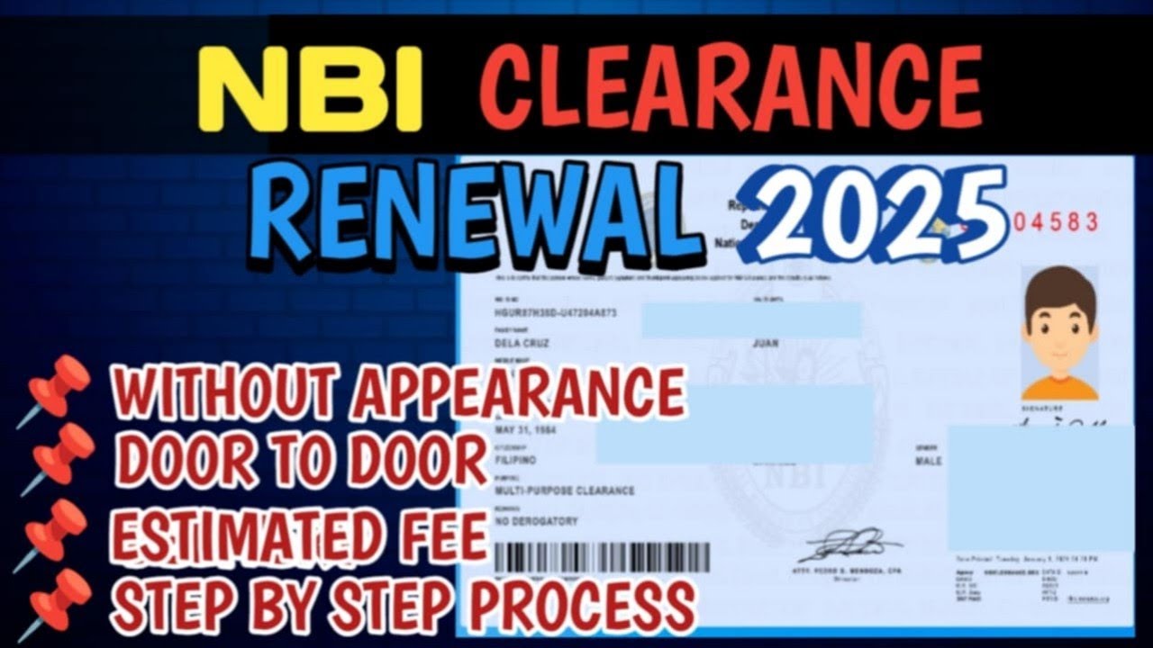 NBI CLEARANCE RENEWAL 2025 WITH DOOR TO DOOR DELIVERY | HOW TO RENEW NBI CLEARANCE ONLINE 2025