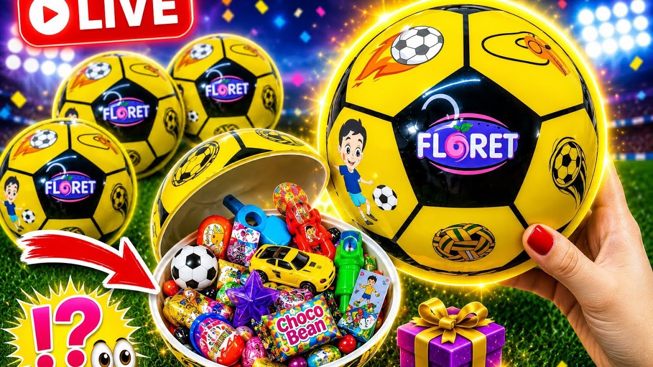 🔴 LIVE Unboxing Surprise Football Balls | Kids Toy Opening