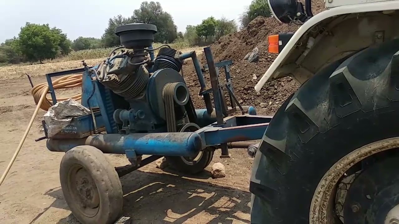 Air Compressor Double Piston / Tractor Drilling And Blasting In Well