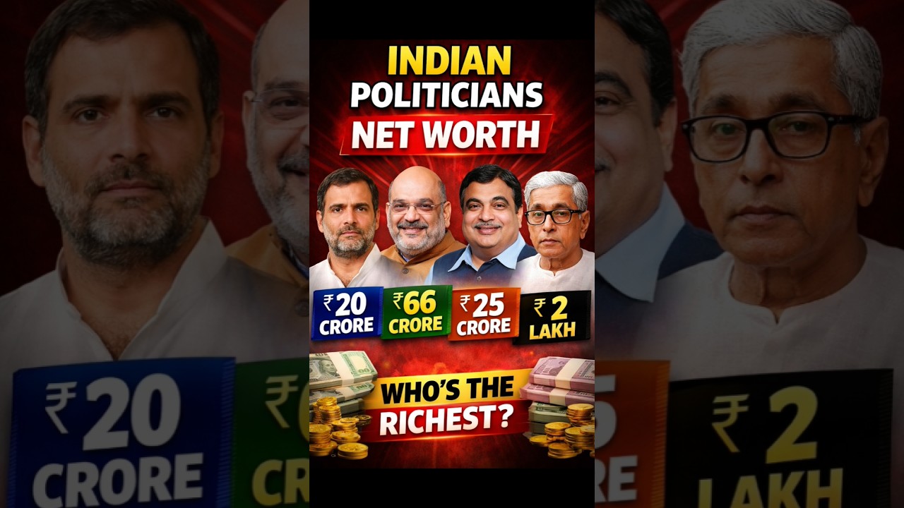 Networth💸 of famous Indian Politicians ll 