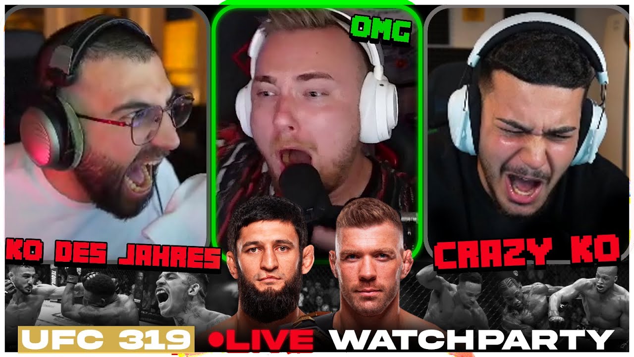 UFC 319 LIVE REACTION! 😱 KHAMZAT ist CHAMP 😮 ft. Mert, Rohat, Maus, Jussef & Tasty 🔥 | SolutionPlayz
