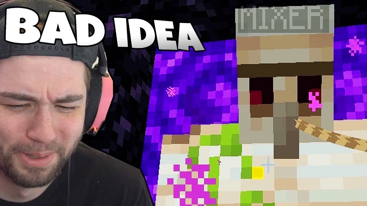 I took my IRON GOLEM into the NETHER in MINECRAFT