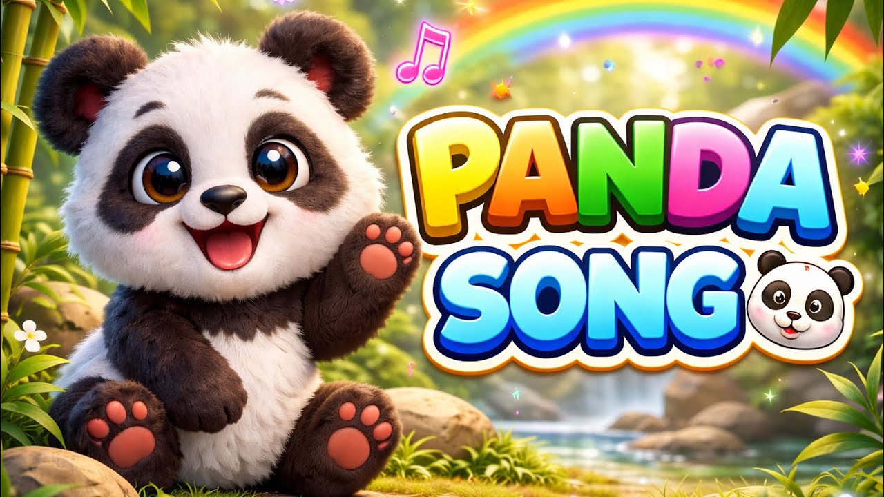 Panda Song 🐼 | Cute Baby Panda Dance & Bamboo Song for Kids | Fun Animal Song for Children