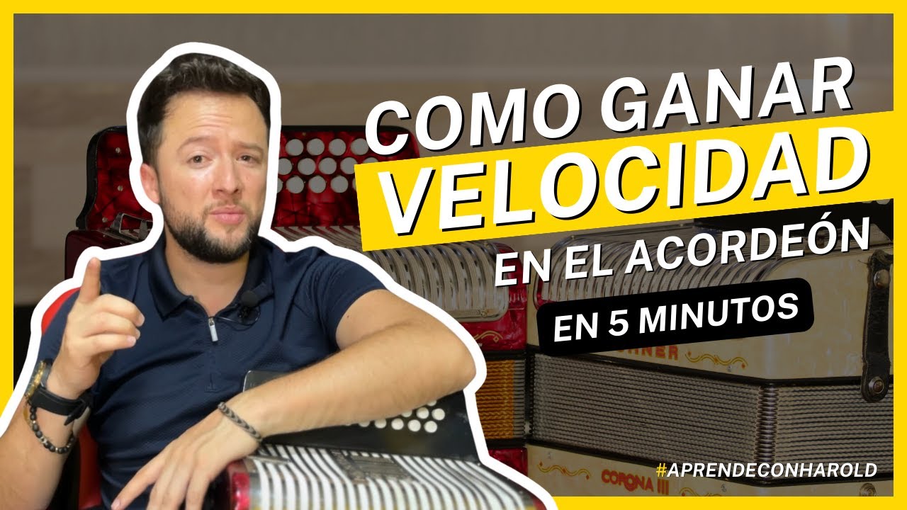 Como ganar velocidad en el acordeón ll EN 5 MINUTOS
