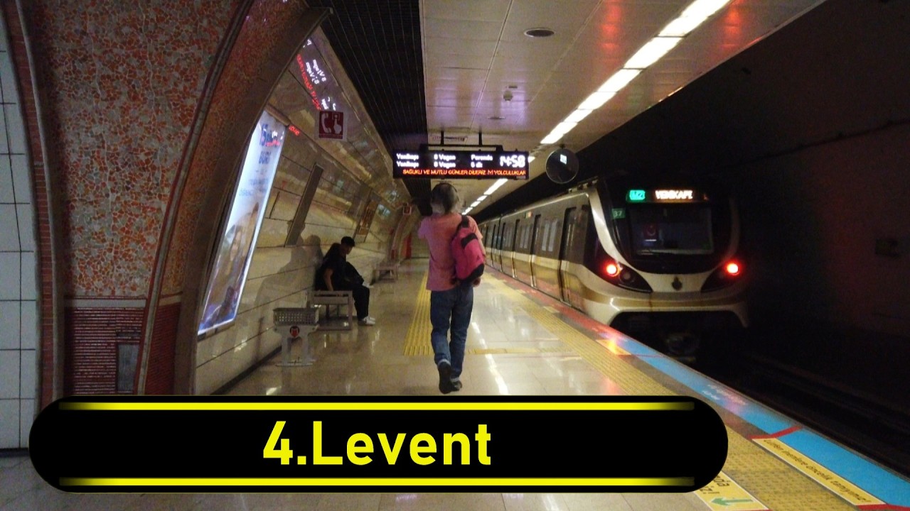 Metro Station 4.Levent - Istanbul 🇹🇷 - Walkthrough 🚶