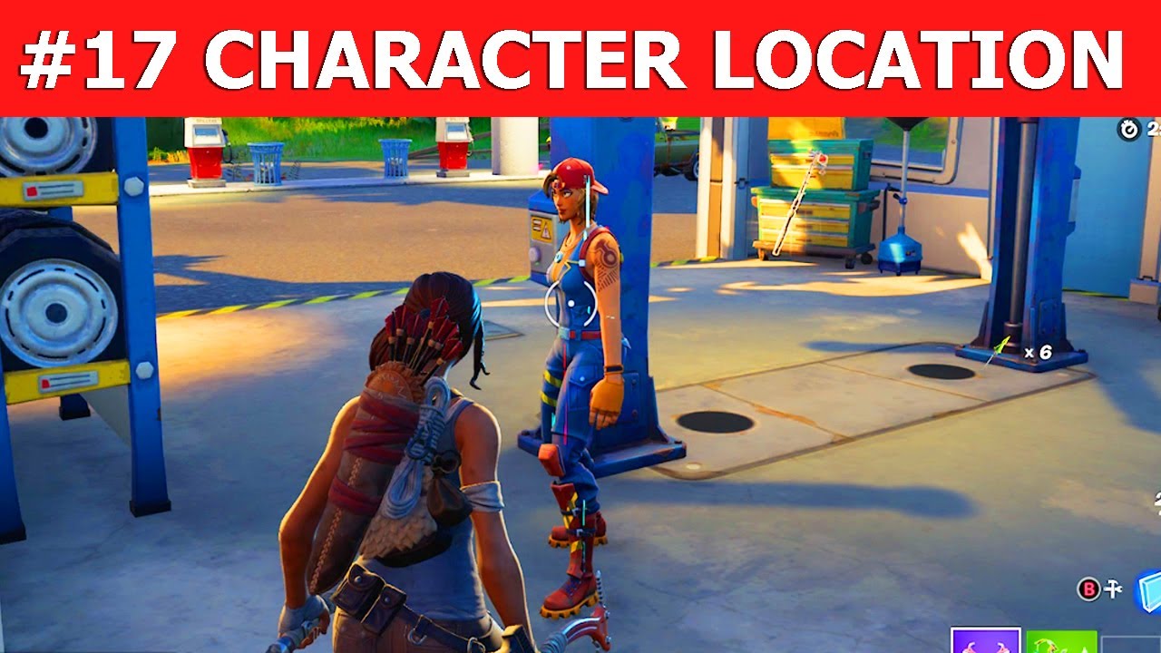 #17 Character Location - Where To find New Sparkplug Character 17 in Fortnite Season 6 Chapter 2