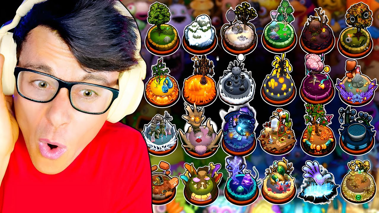 Reacting to ALL MY SINGING MONSTERS ISLANDS & SONGS