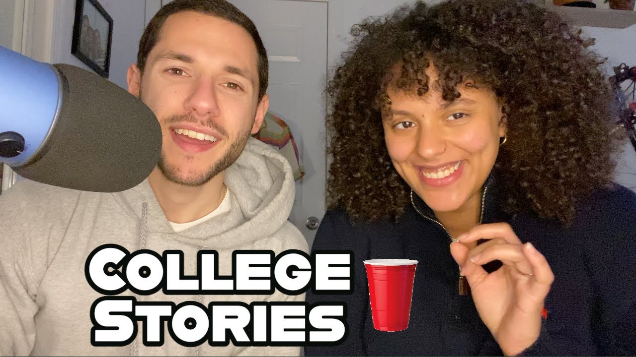 whisper ramble funny stories from college  [ASMR]