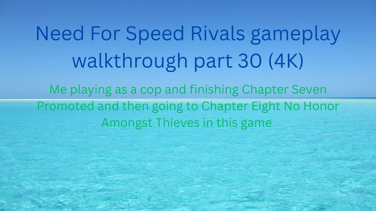 Need For Speed Rivals gameplay walkthrough part 30 (4K) @Need for Speed Rivals