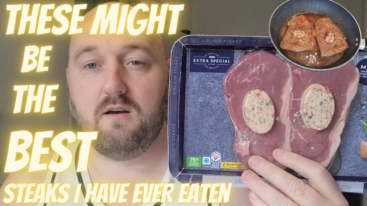 LUXURY SIRLOIN STEAK | Asda Extra Special Range | GARLIC BUTTER | Is it worth it to pay for luxury ?