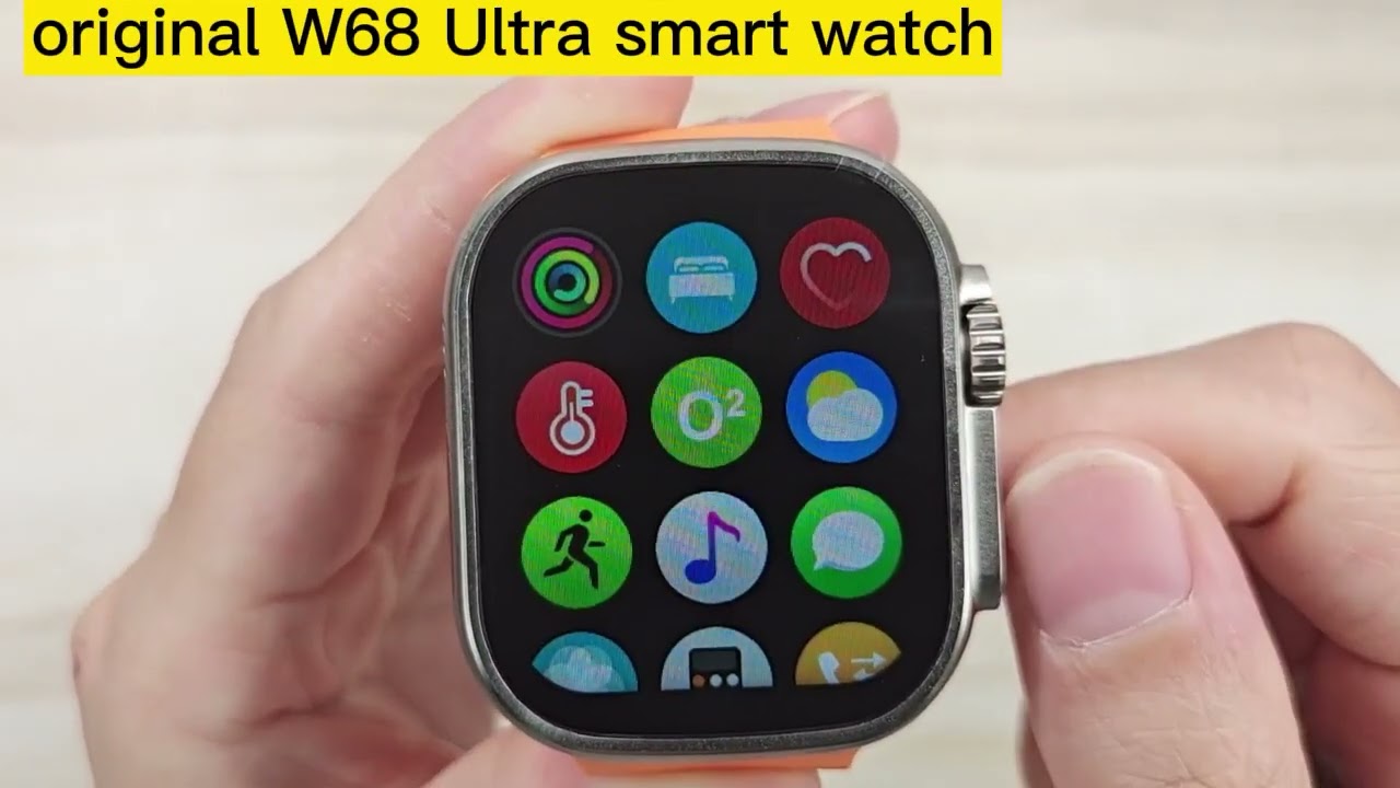 Original iwo W68 Ultra Smart Watch 49MM Series 8 SOS Body Temperature NFC Siri ECG Bluetooth Call