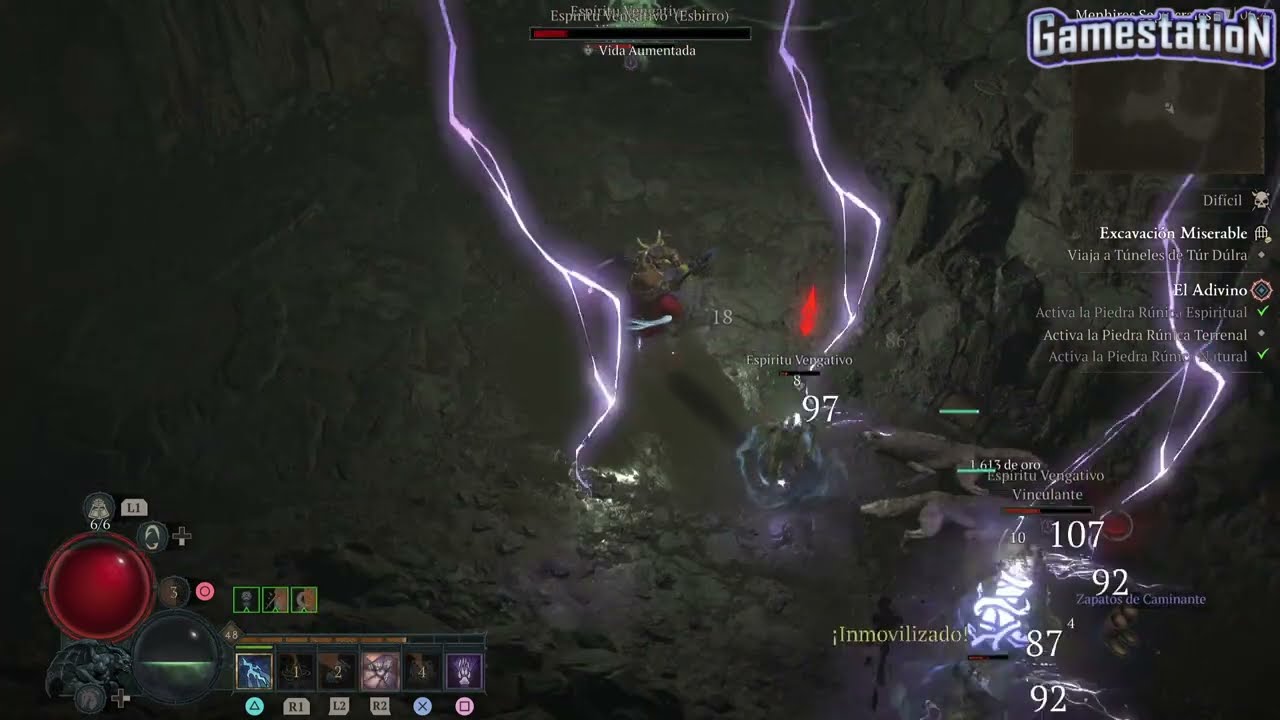 Diablo IV 4 EL ADIVINO - Ayuda A Devolver La Esperanza A Túr Dúlra . Encuentra Una Piedra Runica De