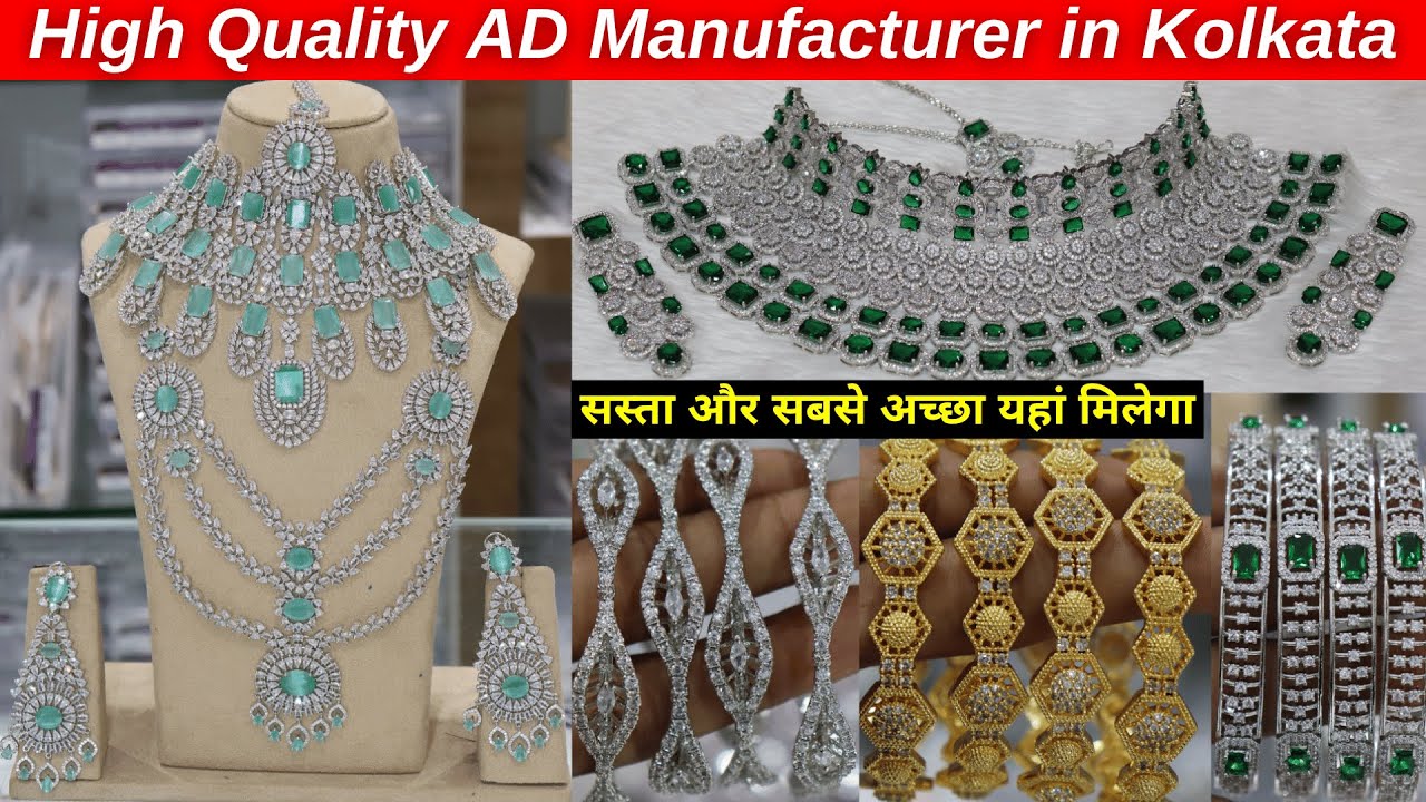 AD Jewellery Super Wholesaler | AD Jewellery Manufacture Kolkata | Moissanite Jewellery Supplier