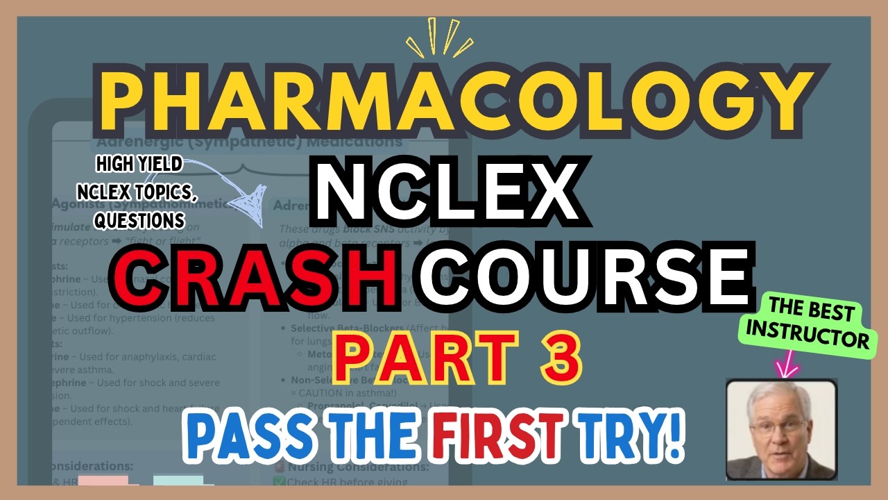 2-Hour NCLEX Pharmacology Ultimate Course | All-in-One Review + High Yield Must Know Medications