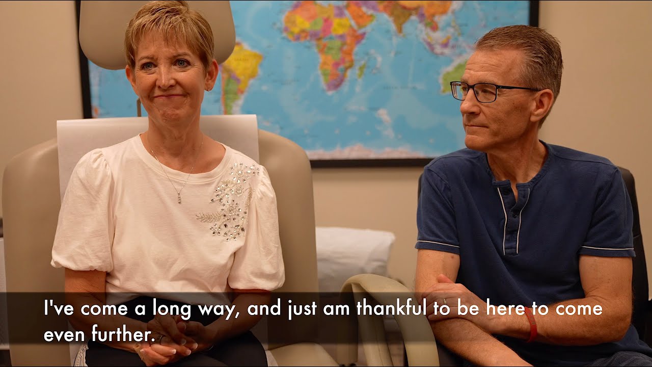 Dentist discusses her improvements after perispinal etanercept by Dr. Tobinick, 1 year after stroke