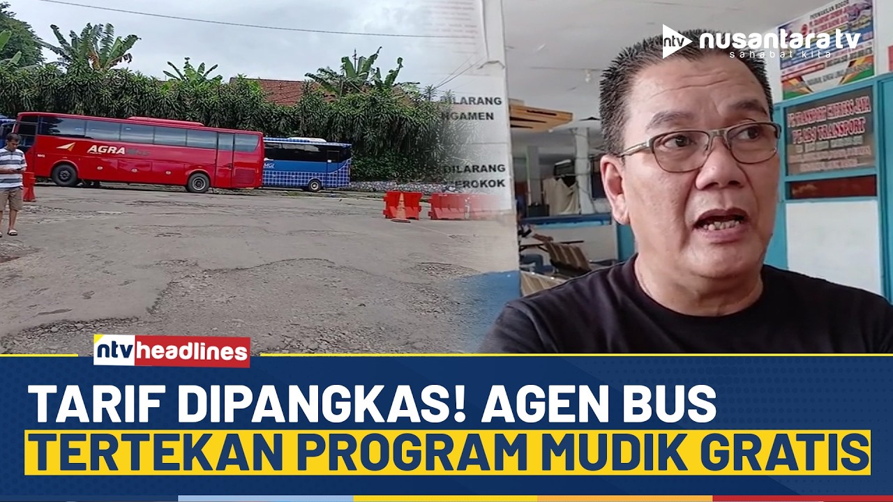 Mudik Gratis Bikin Tiket Bus di Bogor Sepi, Agen Turunkan Tarif | NTV HEADLINES