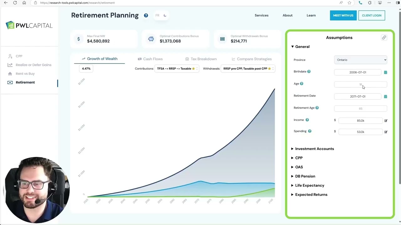 Retirement Planning Tool Walkthrough