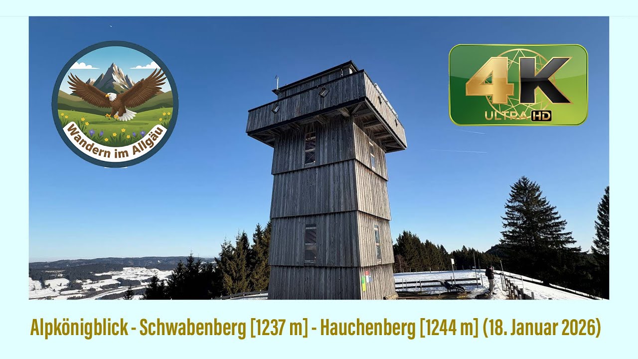Alpkönigblick - Schwabenberg  - Hauchenberg (18. Januar 2026)