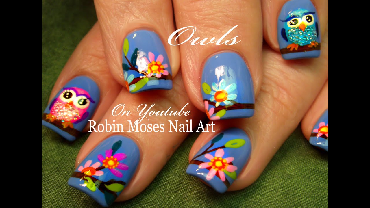 DIY Easy OWL Nails | Cute Spring Nail Art Design Tutorial