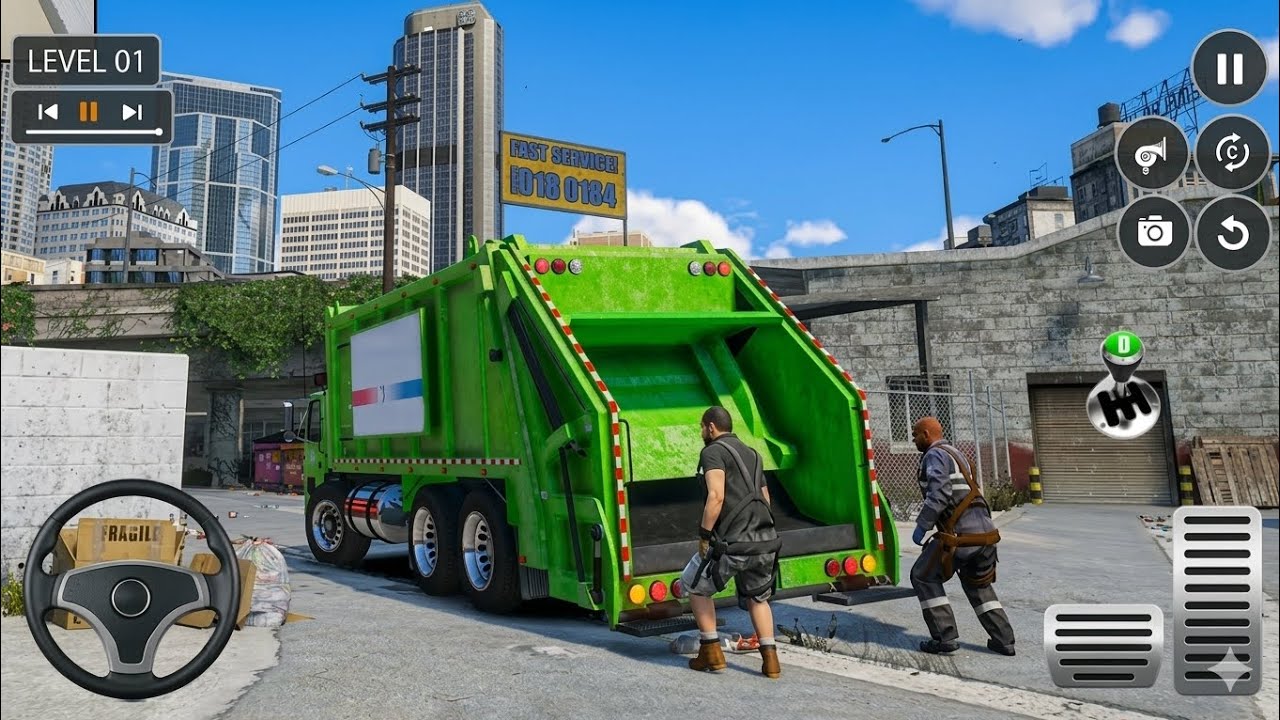Extreme Garbage Truck Simulator 2026 – City Garbage Trash Truck Simulator – Android Gameplay 