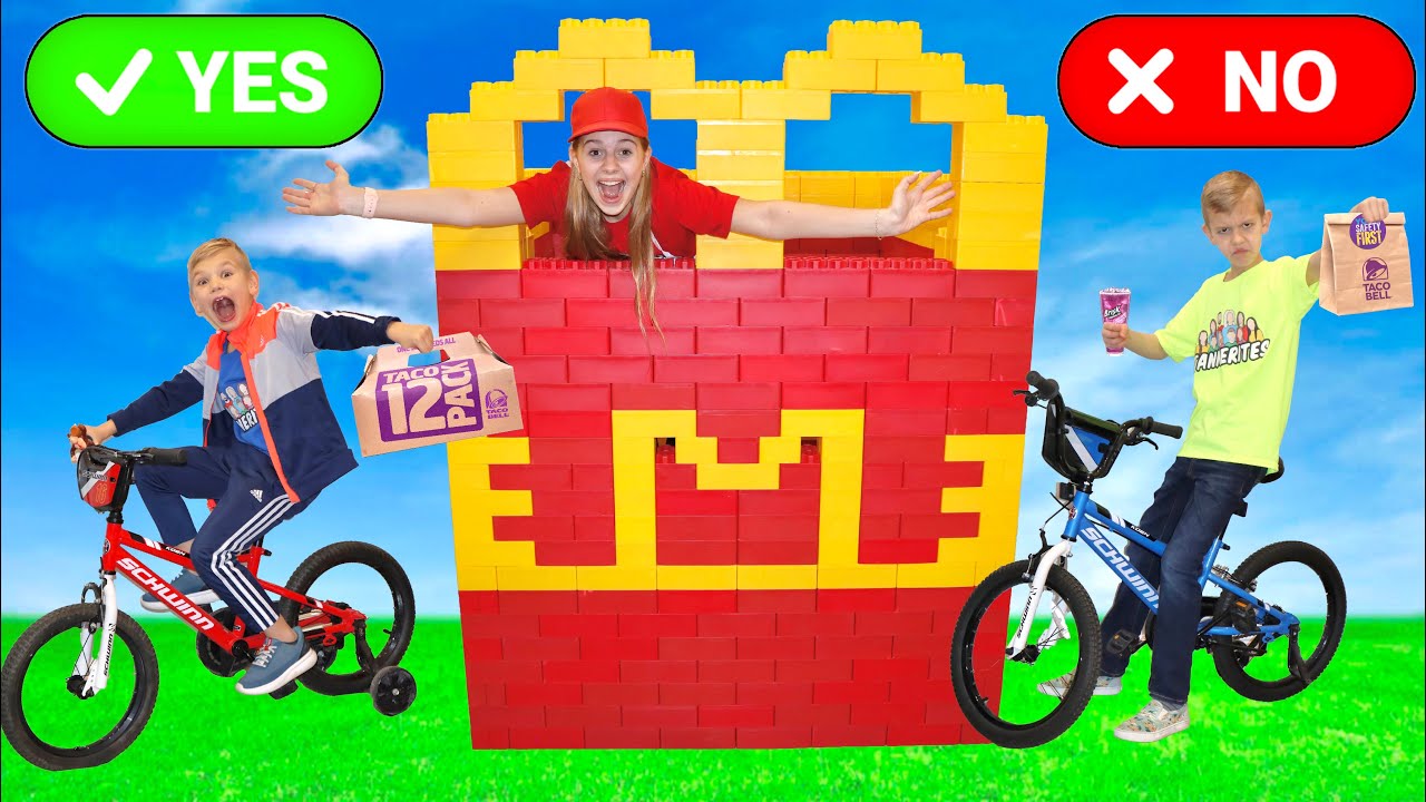 Pretend Play McDonald's Drive Thru Is OPEN!
