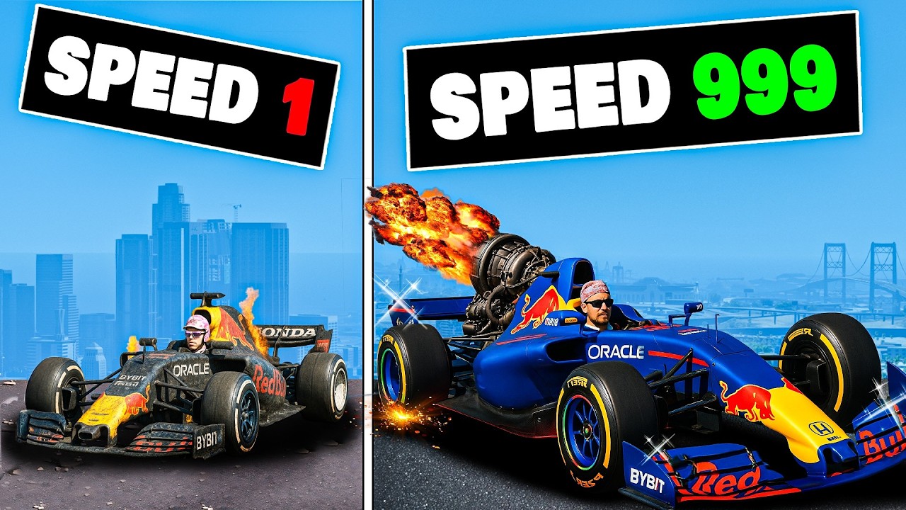 Улучшение с самого медленного до самого быстрого автомобиля F1 в GTA 5