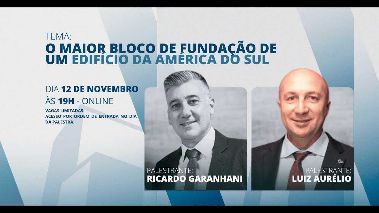O maior bloco de fundação de um edifício da América do Sul