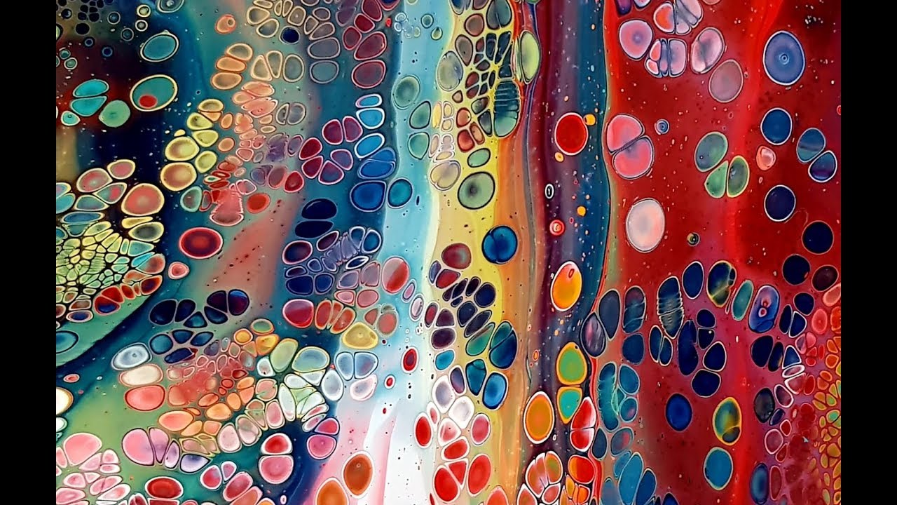 #540 Incredible Cells In This Acrylic Flip Cup Pour