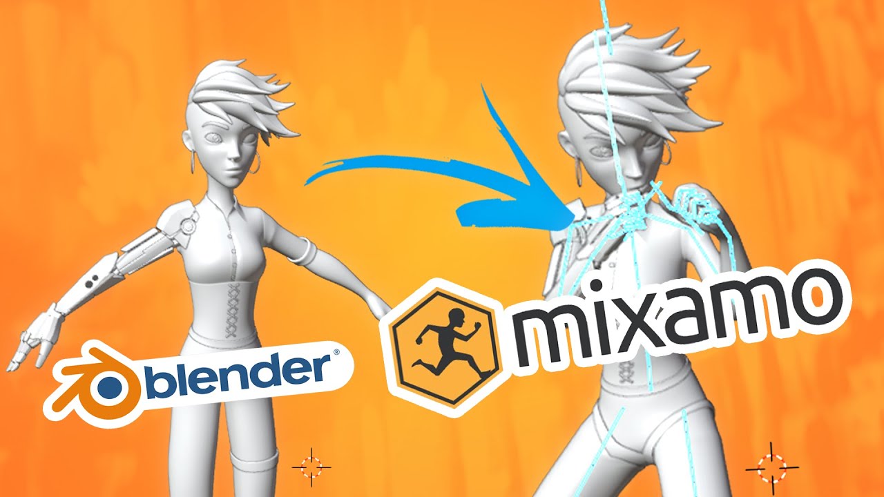 COMO ANIMAR SEM SABER ANIMAR! (BLENDER+MIXAMO TUTORIAL)