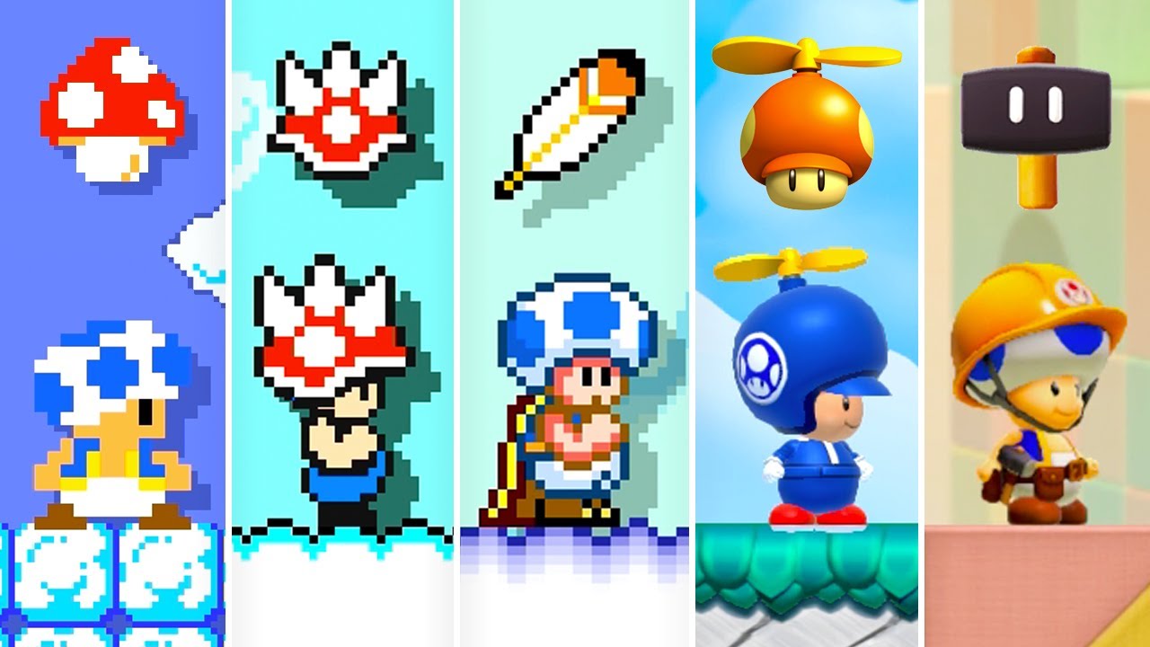 Super Mario Maker 2 - All Toad Power-Ups