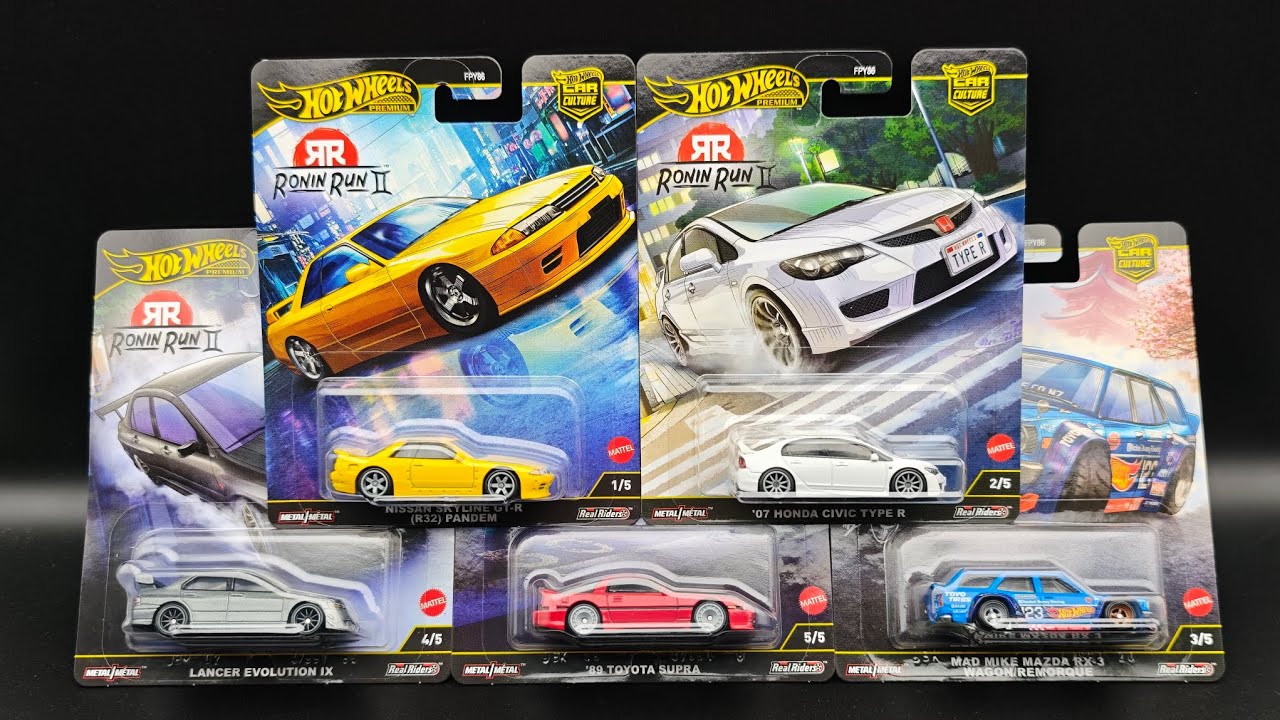 Ronin Run II Set - Hot Wheels Premium Car Culture 2025 - Visual Showcase (4K) #diecast 