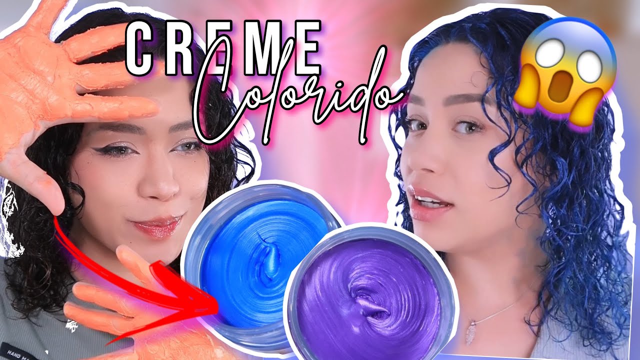 COMO estou deixando meu cabelo cacheado COLORIDO usando POMADA  | NÃO PRECISA DESCOLORIR! 🔥