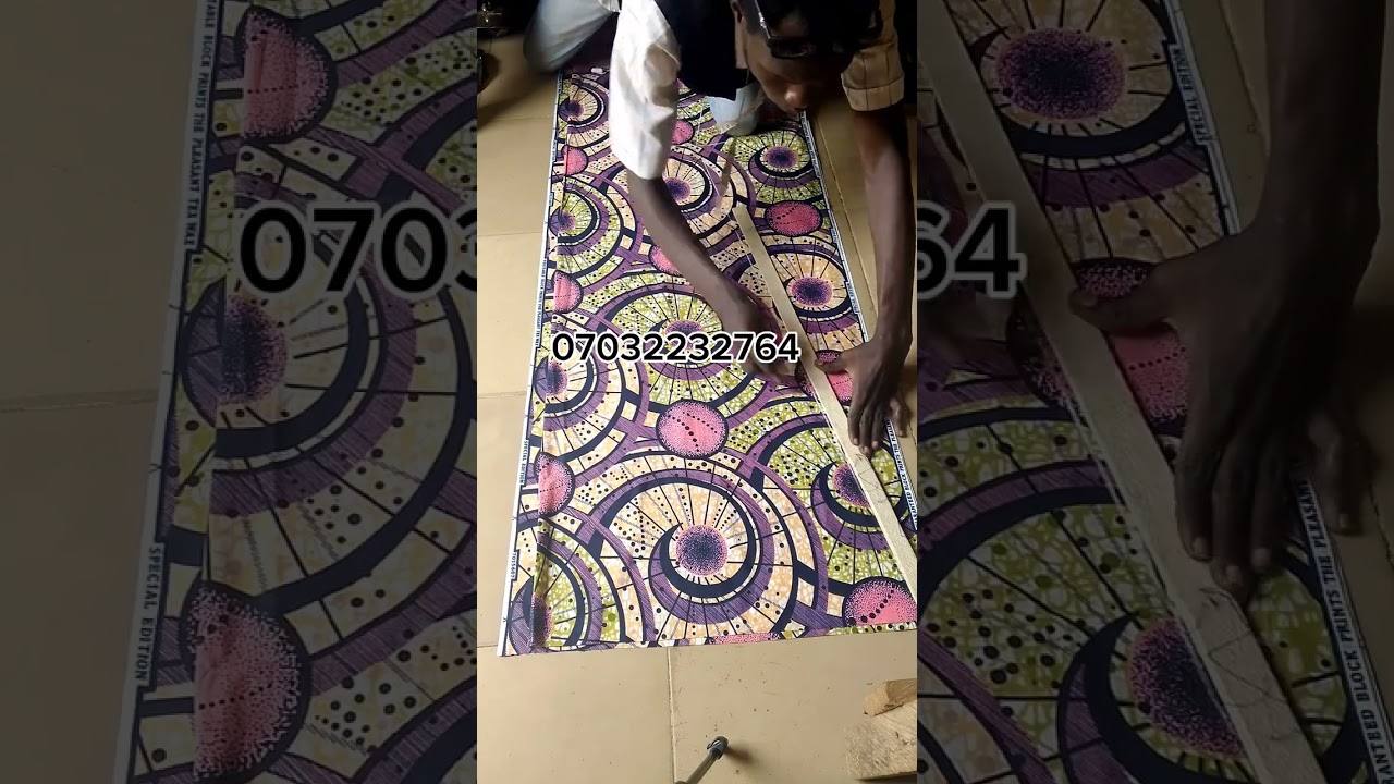 yadda ake yanka doguwar riga A SHAPE me aljihu. how to cut a shape gown