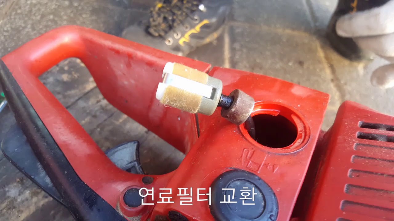 제노아 엔진 체인톱 시동불량. 수리 진행 순서