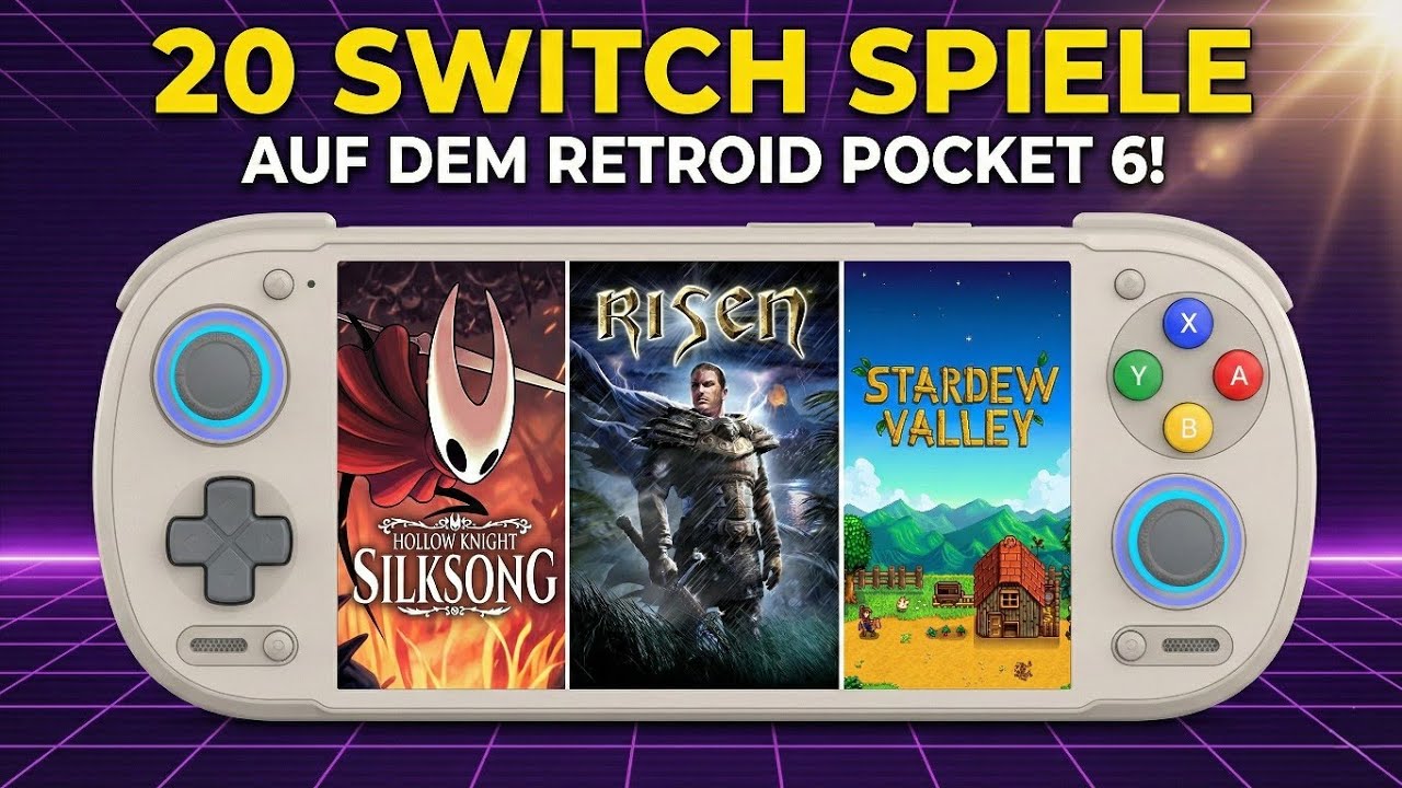 Retroid Pocket 6 - Nintendo Switch Emulation- 20 Spiele getestet 