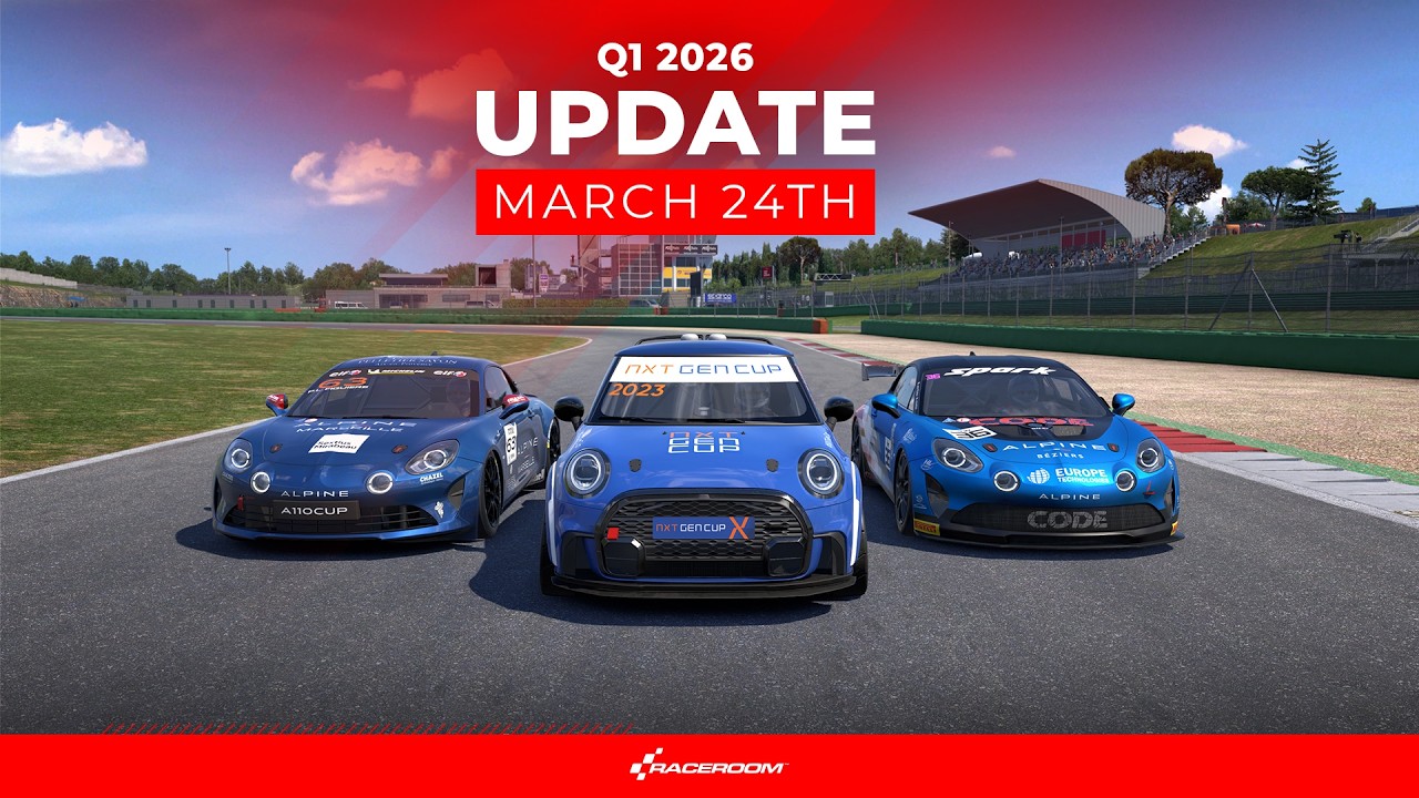 RaceRoom | Обновление за 1 квартал 2026 года - выйдет 24 марта