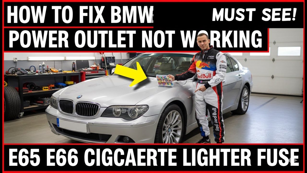 Как устранить неисправность розетки прикуривателя в BMW 7 серии - предохранитель прикуривателя E6...