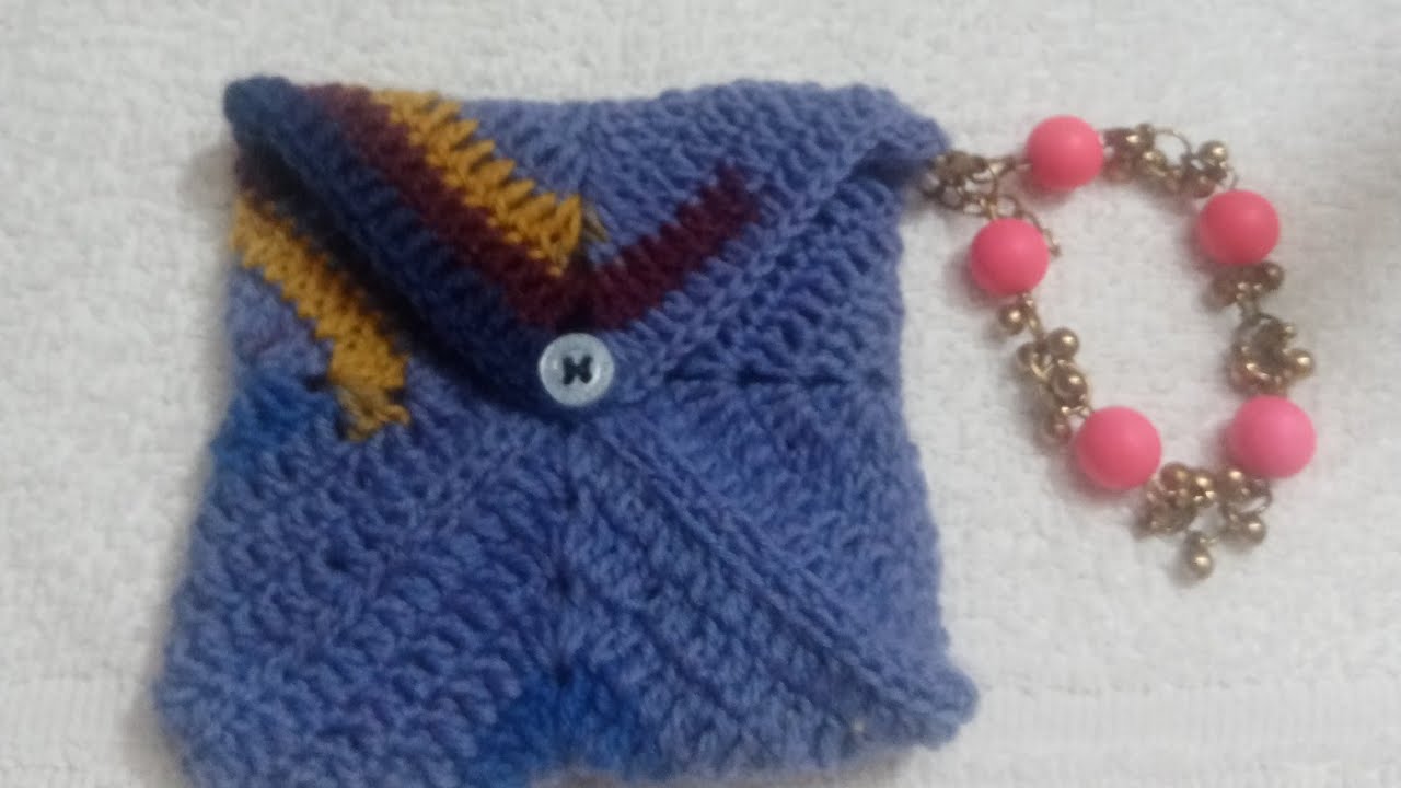 كيس نقود/بوك /بورتوفية كروشية سهل وسريع جدا very Easy crochet bag