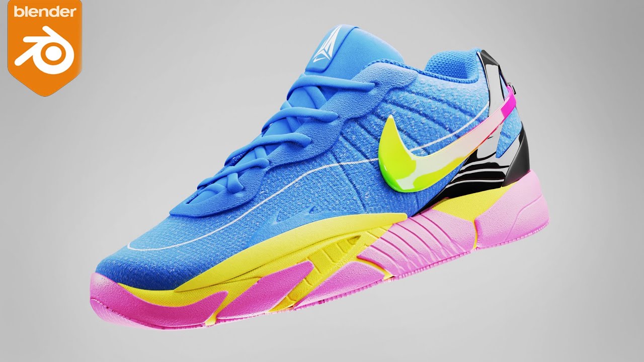 Redesigning Ja Morant's First Signature Shoe in Blender 3D