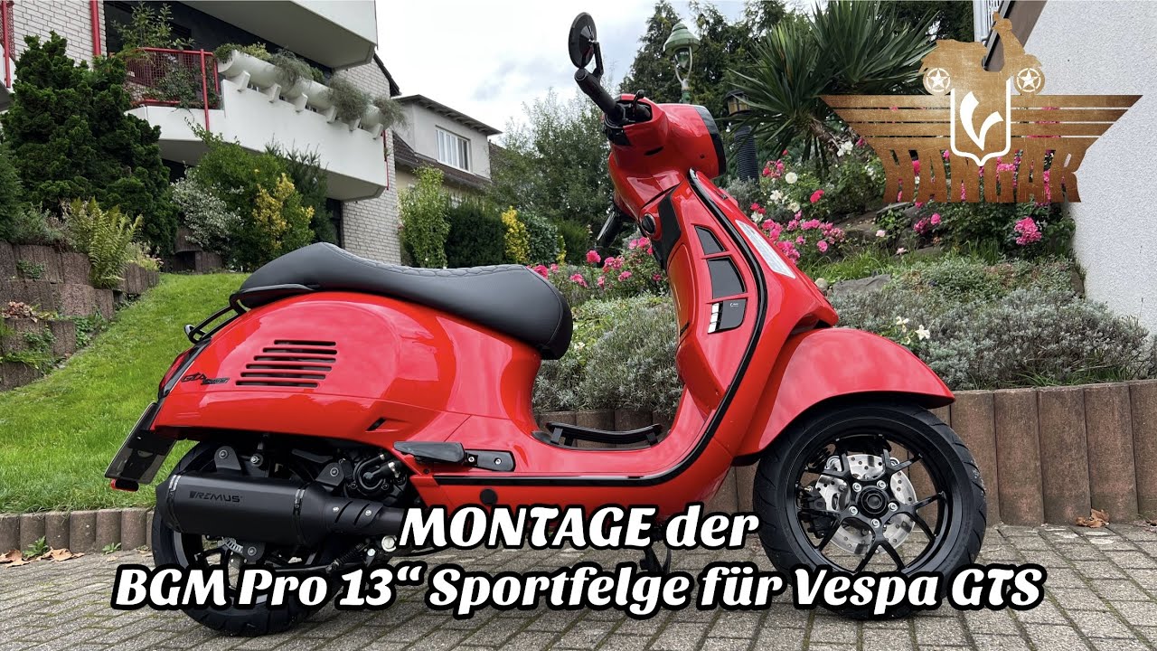Montage der BGM Pro Sportfelge in 13“ für Vespa GTS aus dem Hause Scooter Center