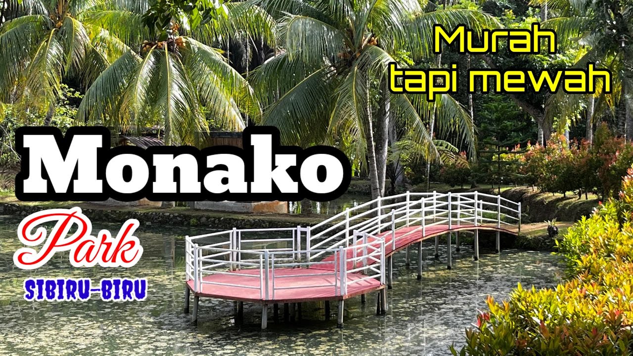 Salah satu Tempat untuk bersantai yang cukup menarik di Monako Park Namo Tualang Sibiru-biru.