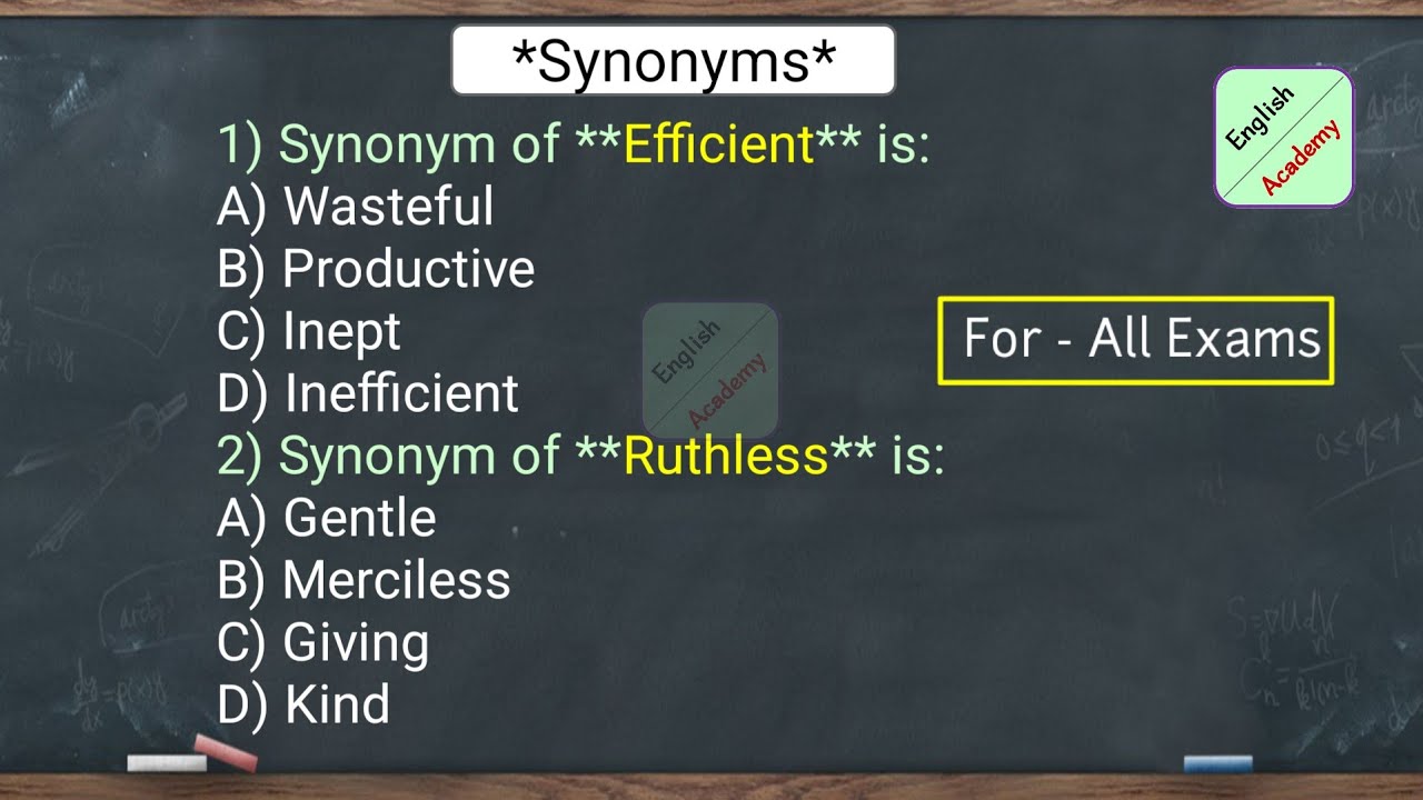 #Synonyms (3) questions for upcoming exams #ssc #mts #cgl #chsl #englishacademybydeepakkr