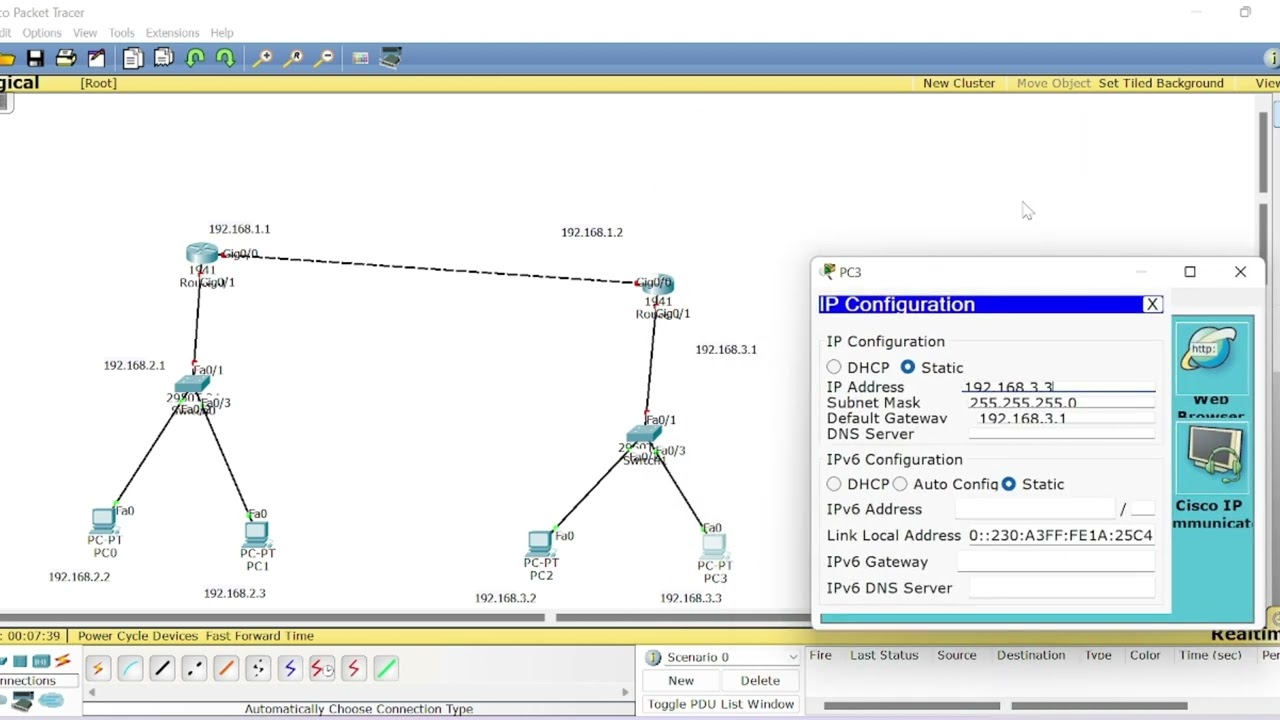 06 Configure Open Shortest Path First OSPF Routing Protocol using cisco packet tracer